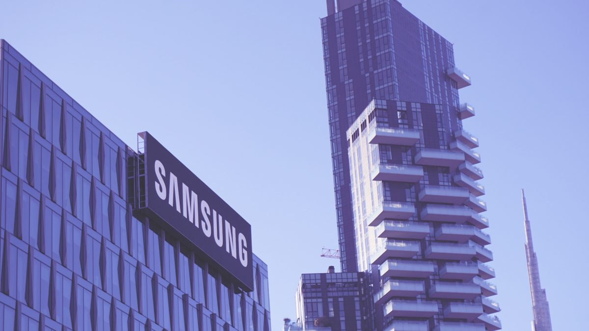 letreiro da filial samsung