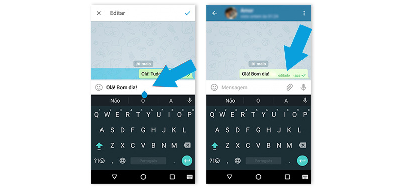 Telegram permite editar mensagens enviadas