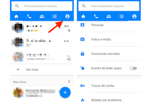 conversas secretas no Messenger