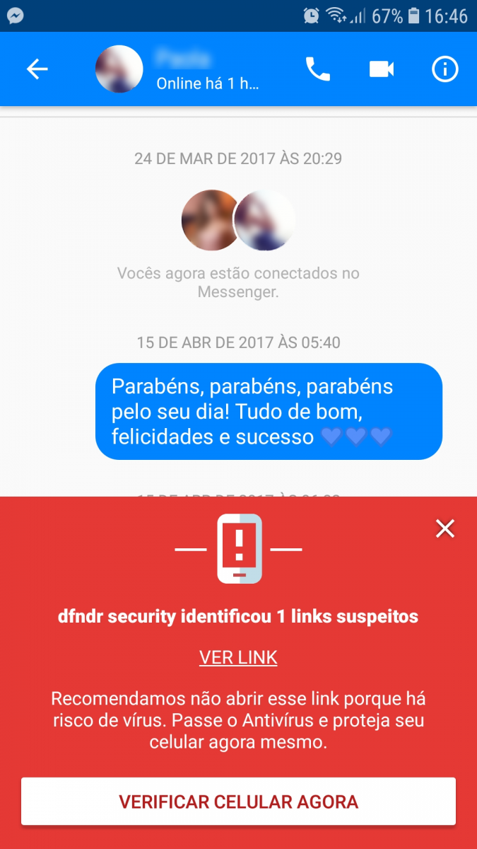 Como remover vírus no Messenger do Facebook dfndr blog PSafe