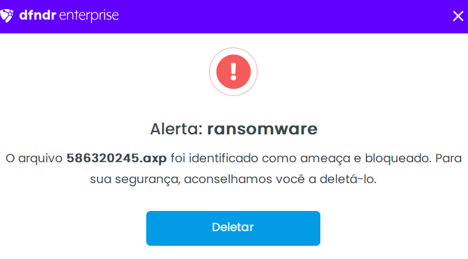 alerta de ransomware