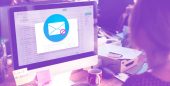 imagem da tela de um computador com notificação de e-mail perigoso